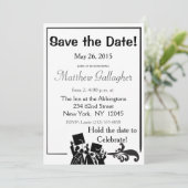 Afstuderen De datum opslaan Save The Date (Staand voorkant)