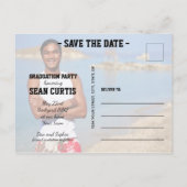 AFSTUDEREN de Foto sparen de Datum Briefkaart (Achterkant)