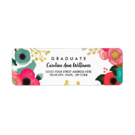 Afstuderen de Moderne Etiketten van het Adres van 