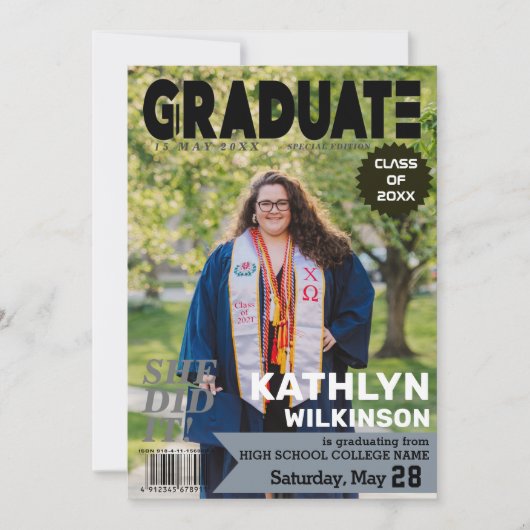 AFSTUDEREN de Stijl van het Hoesje van het Tijdsch Aankondiging (Voorkant)