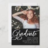 Afstuderen de Zwarte Witte GraduPartij van het Man Kaart (Voorkant)