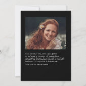 Afstuderen de Zwarte Witte GraduPartij van het Man Kaart (Achterkant)