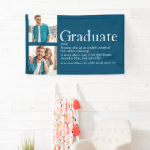 Afstuderen Definitie 2 Foto modern Blue Spandoek (Insitu)