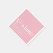 Afstuderen definitie Girly Pink Modern Servet (Hoek)