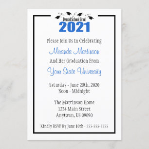 Afstuderen Dental School 2021 (Blauwe Petten) Kaart