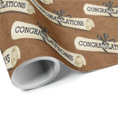 Afstuderen Diploma Gefeliciteerd Cadeaupapier (Rol Hoek)