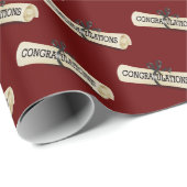 Afstuderen Diploma Gefeliciteerd Cadeaupapier (Rol Hoek)