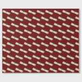 Afstuderen Diploma met Bow Cadeaupapier (Vlak)