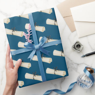 Afstuderen Diploma met Bow Cadeaupapier