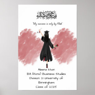 Afstuderen diploma poster