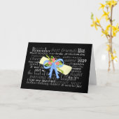 Afstuderen  Diploma Rozen Girly Floral Kaart (Gele Bloem)