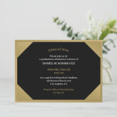 Afstuderen Diploma Thema Flat Invitation Kaart (Staand voorkant)