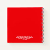 Afstuderen direct Foto bericht rood gastboek Notitieboek (Achterkant)