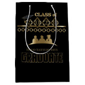 Afstuderen - DIY Year en Name - Black Medium Cadeauzakje (Voorkant)