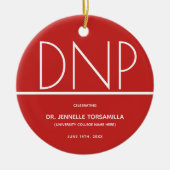 Afstuderen DNP-graad behouden Keramisch Ornament (Voorkant)