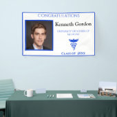 Afstuderen Doctor Caduceus Paarse NYU University Spandoek (Beurs)