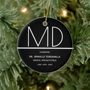 Afstuderen Doctor MD Keepomwille Ceramic Ornament