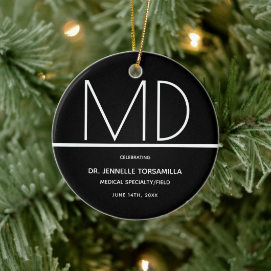 Afstuderen Doctor MD Keepomwille Ceramic Ornament (Boom)