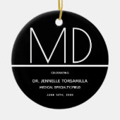 Afstuderen Doctor MD Keepomwille Ceramic Ornament (Voorkant)