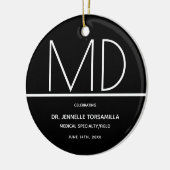 Afstuderen Doctor MD Keepomwille Ceramic Ornament (Links)