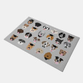 Afstuderen Dog Face Deurmat (Schuin)