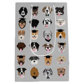 Afstuderen Dog Face Medium Cadeauzakje (Achterkant)