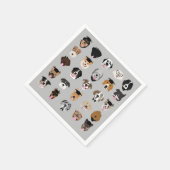 Afstuderen Dog Face Servet (Hoek)