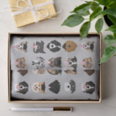 Afstuderen Dog Face Tissuepapier (Geschenk)