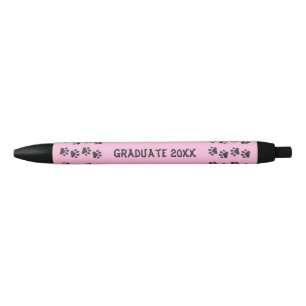 Afstuderen Drukt Roze Pen af