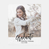 Afstuderen een foto fleece deken (Voorkant)