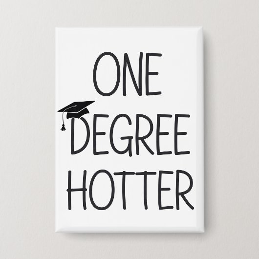 Afstuderen Een Graad Hoger Grappige Universiteit M Button (Voorkant)