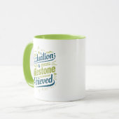 Afstuderen Een mijlpaal bereikt, groen Mok (Voorkant links)