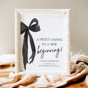 Afstuderen een zoet einde aan een nieuw begin poster