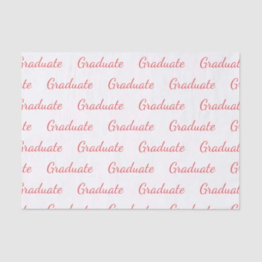 Afstuderen Eenvoudig modern Afstuderen Tissuepapier (Voorkant)