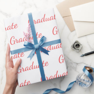 Afstuderen Eenvoudig modern, minimalistisch Afstud Cadeaupapier