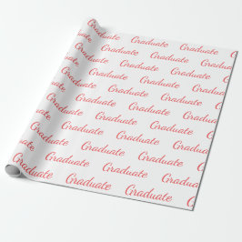 Afstuderen Eenvoudig modern, minimalistisch Afstud Cadeaupapier