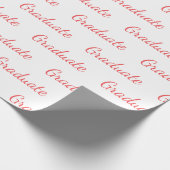 Afstuderen Eenvoudig modern, minimalistisch Afstud Cadeaupapier (Hoek)