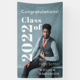 Afstuderen Eenvoudige foto's Spandoek