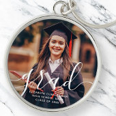 Afstuderen Eenvoudige Moderne Klassieke Foto van h Sleutelhanger