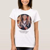 Afstuderen Eenvoudige Moderne Klassieke Foto van h T-shirt (Voorkant)