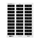Afstuderen Elegant Afstudeerder Pet Script Retoura Etiket (Full Sheet)