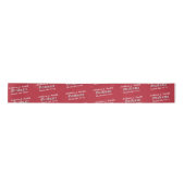 Afstuderen Elegant Kardinaal Rood Aangepaste Naam  Lint (Voorkant)