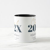 afstuderen elegant script moderne mok (Midden)
