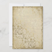 Afstuderen Elegant Tan Ivy Leaves 2023 Afstuderen Aankondiging (Achterkant)