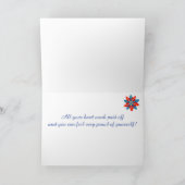 Afstuderen en champagne kaart (Binnen)