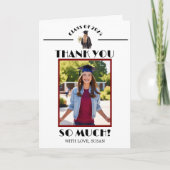 Afstuderen (Evergreen/Vrouw) Bedankkaart (Voorkant)