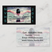 Afstuderen Exchange Label-Steekproef Contactkaartje (Voorkant / Achterkant)