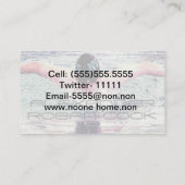 Afstuderen Exchange Label-Steekproef Contactkaartje (Achterkant)