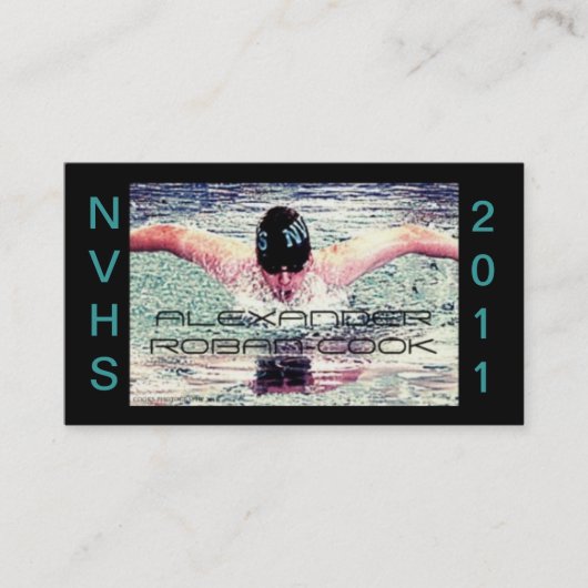 Afstuderen Exchange Label-Steekproef Contactkaartje (Voorkant)