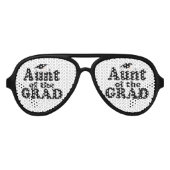 Afstuderen Familie - Tante van het Afstudeerder Aviator Zonnebril (Voorkant)